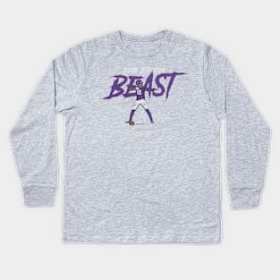 Justin Jefferson Beast Kids Long Sleeve T-Shirt